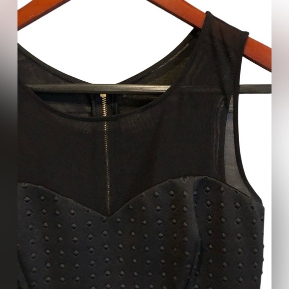 NWOT Guess Black Dress with mesh detail size 4 - Picture 2 of 3